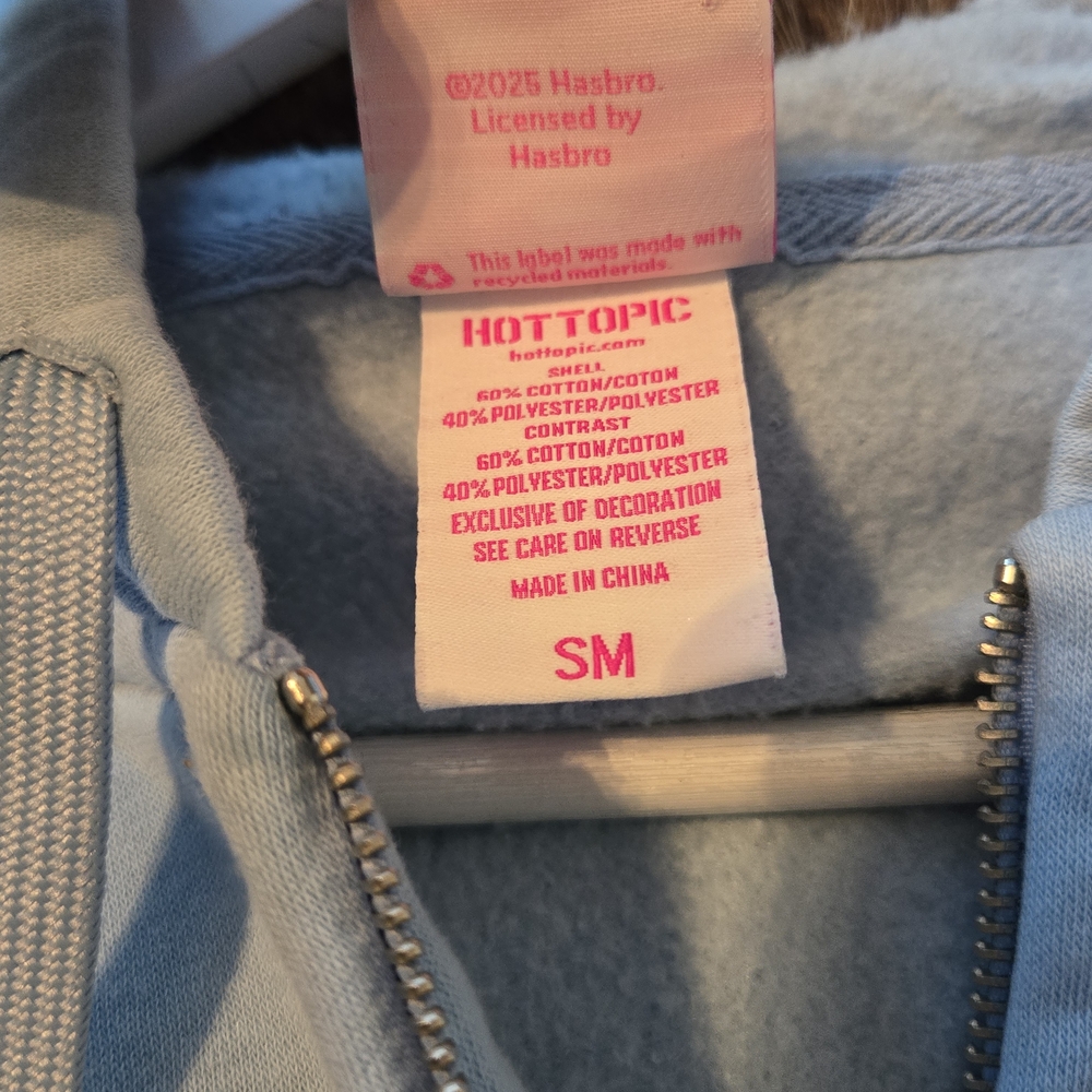 Hot Topic My Little Pony Rainbow Dash Cropped Hoodie Medium - Picture 6 of 7